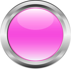 pink button with metal border