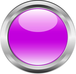 violet button with metal border