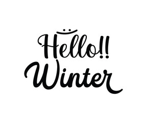 Hello Winter t-shirt Design