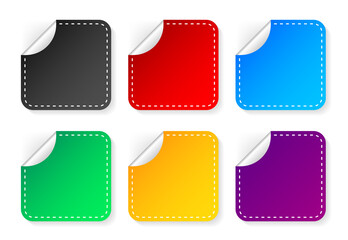 Sale stickers design template modern style for business finance and promotion. Discount label. Vector illustration.