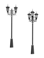 Naklejka premium Modern street lights.