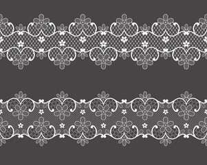 white lace borders