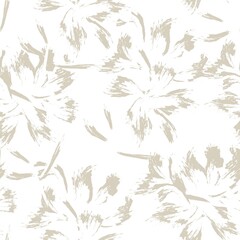 Floral Brush strokes Seamless Pattern Background