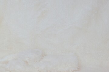 Abstract white fur background stage close-up