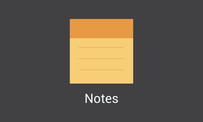 Notepad flat colored icon