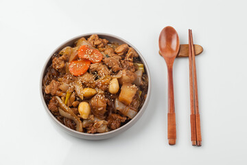 닭,닭고기,식사,요리,음식,찜,찜닭,채소,한국