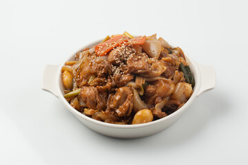 닭,닭고기,식사,요리,음식,찜,찜닭,채소,한국
