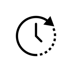 Time icon, Clock icon vector
