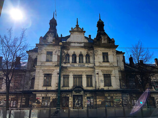 Abandoned art nouveau building 