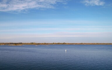 Volga river landscape