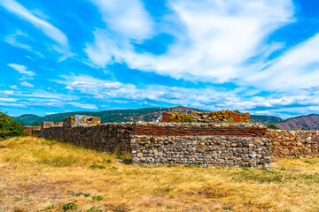 Fototapeta na wymiar Roman castrum Diana Fortress in Kladovo, Eastern Serbia