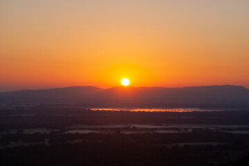 Sunrise over a Lake in Southern Australia 