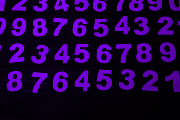 
Background of numbers. from zero to nine. Finance data concept. Matematic. Seamless pattern with numbers. financial crisis concept. Business success
