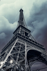 Fototapeta premium The Eiffel Tower in Paris.