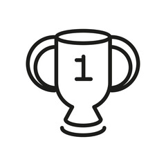 Vector Line Icon Related Award, Cup, Winner, Trophy