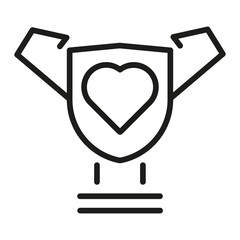 Vector Line Icon Related Award, Cup, Winner, Trophy