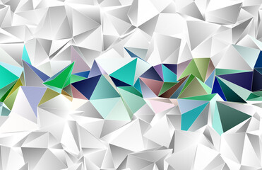 Fototapeta premium Abstract Low-Poly background. triangulated texture. Design 3d. Polygonal geometrical pattern. Triangular modern style