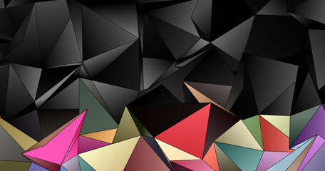 Abstract Low-Poly background. triangulated texture. Design 3d. Polygonal geometrical pattern. Triangular modern style