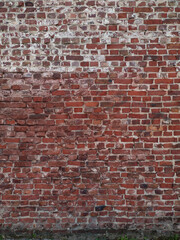 Fototapeta premium vintage red brick wall backdrop
