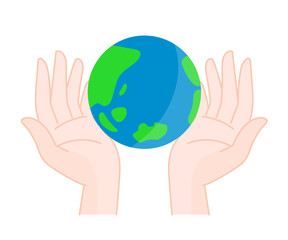 Raise a symbol icon for a bright future inspired by Sustainable Development Goals. Vector illustration isolated on white background.