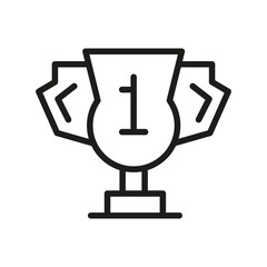 Vector Line Icon Related Award, Cup, Winner, Trophy