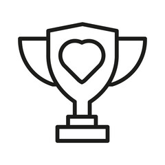 Vector Line Icon Related Award, Cup, Winner, Trophy