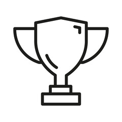 Vector Line Icon Related Award, Cup, Winner, Trophy