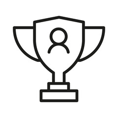 Vector Line Icon Related Award, Cup, Winner, Trophy