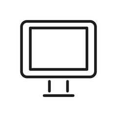Computer Icon Isolated On White Background. Monitor Symbol Modern, Simple, Vector, Icon For Website Design, Mobile APP, UI. Vector Illustration