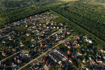 residential area of ​​private houses