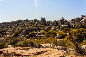 Torcal de Antequera, en la localidad de Antequera, provincia de Málaga, Andalucía, España.