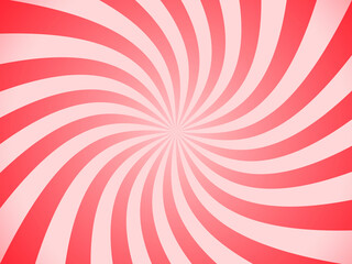 red and white swirl sunburst vector background. Swirling radial pattern background. Vector illustration for swirl design. Vortex starburst spiral twirl square. 