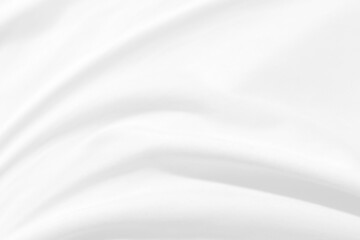 Clean woven beautiful soft fabric abstract smooth curve shape decorative fashion textile silver white background