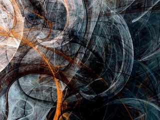 brown abstract fractal background 3d rendering illustration