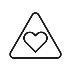 Vector Line Icon Related Heart, Love, Friendship