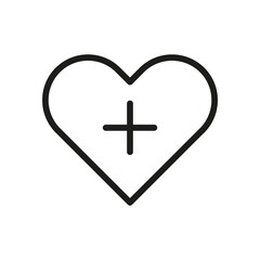 Obraz premium Vector Line Icon Related Heart, Love, Friendship