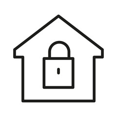 Obraz premium Vector Line Icon Related Home, Cottage, House, Building