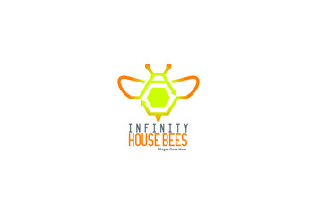 infinity house bees logo exclusive design inspiration 
