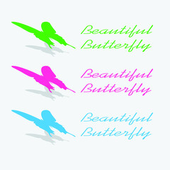 beautiful butterfly in all its beauty as any icon or logo