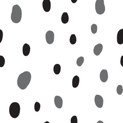 Hand drawn circles. Abstract geometric seamless pattern. Trendy texture. Background texture.