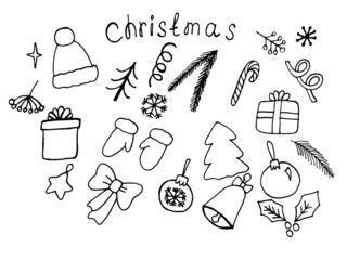 set of hand drawn icons