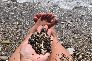 Sea art out of stones