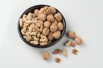 밤,잣,땅콩,호두,건강식품,견과류,고해상,다수,단면,백그라운드,사람없음,실내,오브젝트,음식,절단