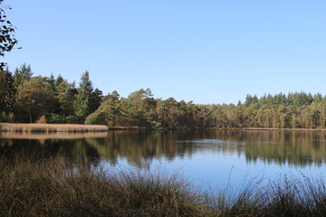 Wandern auf den Nordpfaden im Landkreis Rotenburg (Wümme), Nordpfad Rotenburger Wasserreich (Hiking in north Western Germany) | Kleiner Bullensee