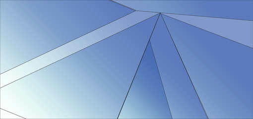 Fototapeta premium Blue Abstract Geometric Background