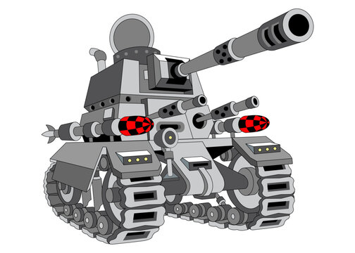 Vector image of military equipment and military
elements  .