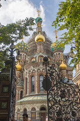 Fototapeta na wymiar St. Petersburg. Russia - August, Russia - The Church of the Savior on Spilled Blood is a former Russian Orthodox church in Saint Petersburg, Russia which currently functions as a secular museum.