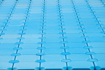 Fototapeta premium blue background. plastic pier. creative geometric texture
