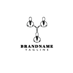 business group logo cartoon icon design template isolated vector illustration