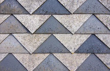 Structure of the old roof of a house of the first half of the 20th century in Czechoslovakia